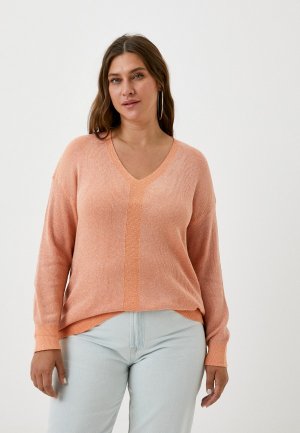 Пуловер Adele Fashion. Цвет: оранжевый