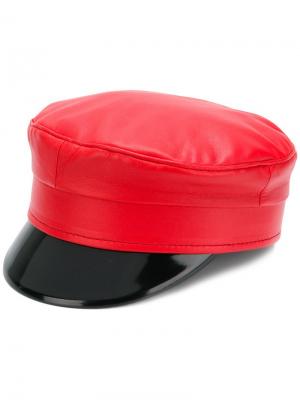 Шляпа в стиле милитари Ruslan Baginskiy. Цвет: красный
