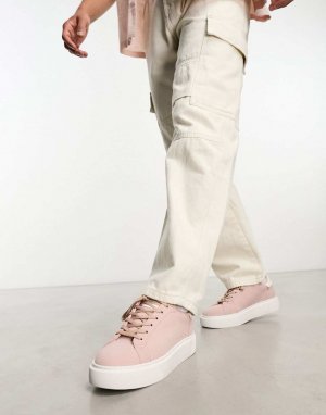 Розовые кроссовки на шнуровке ASOS DESIGN
