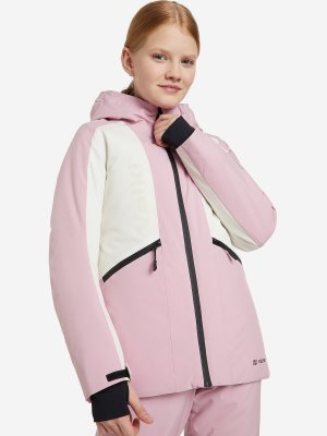 Куртка утепленная для девочек , Розовый, размер 128 Volkl