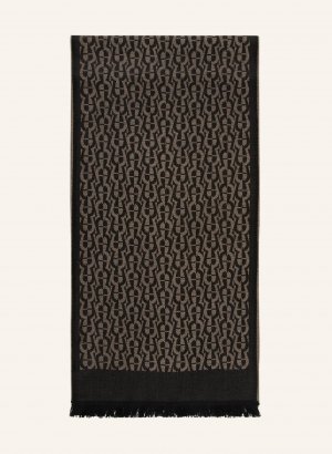 Шарф AIGNER, серо-коричневый Aigner