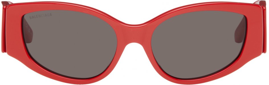 Красные солнцезащитные очки «кошачий глаз» Balenciaga