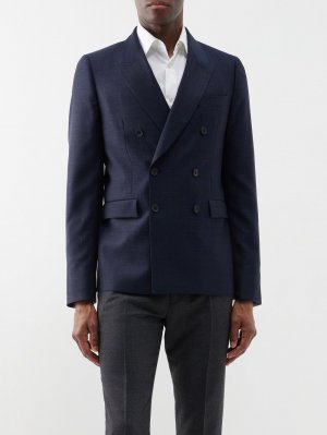 Двубортный пиджак из шерсти , синий Paul Smith