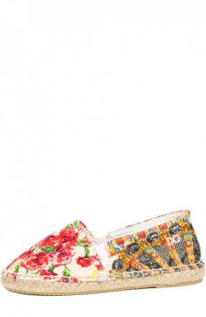 Эспадрильи Dolce & Gabbana. Цвет: разноцветный