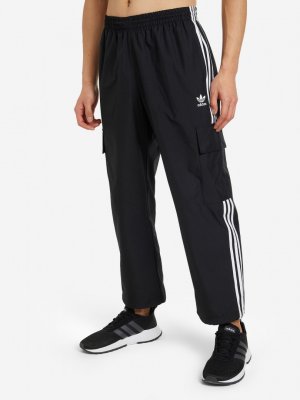 Брюки мужские Adicolor Classics 3-Stripes, Черный adidas. Цвет: черный