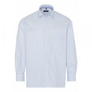 Рубашка , размер 44, белый Eterna. Цвет: голубой/белый