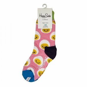 Носки размер 28/31, белый, розовый Happy Socks. Цвет: розовый/белый