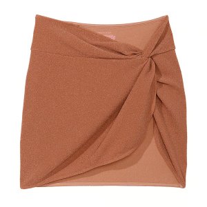 Накидка Victoria's Secret Swim Mini Sarong Coverup Lurex, коричневый Victoria's. Цвет: коричневый
