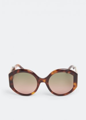 Солнечные очки TOD'S Round sunglasses, коричневый Tod's