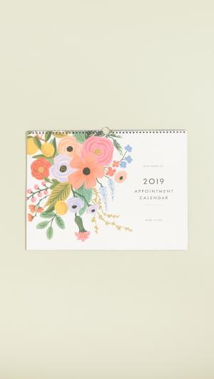 2019 Garden Party Appointment Calendar Rifle Paper Co