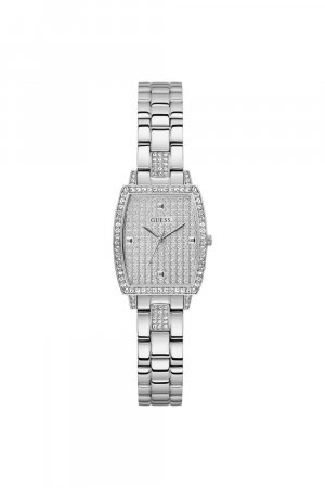Модные аналоговые кварцевые часы из блестящей нержавеющей стали - Gw0611L1 , серебро Guess