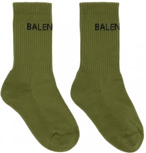Зеленые носки для тенниса Balenciaga