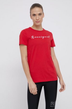 Хлопковая футболка, красный Rossignol