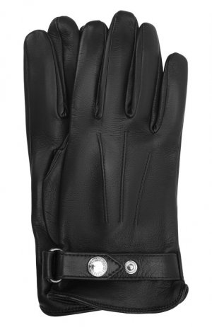 Кожаные перчатки Alexander McQueen. Цвет: чёрный