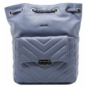 Рюкзак , фактура стеганая, голубой Milana. Цвет: голубой