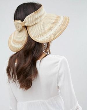 Соломенная шляпа с козырьком Boardwalk. Цвет: кремовый