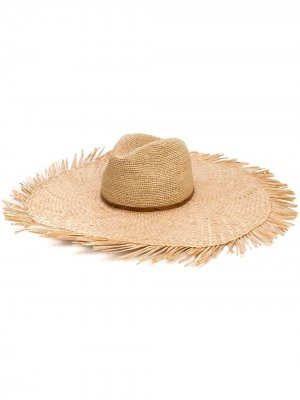 Шляпа с широкими полями Patrizia Pepe. Цвет: нейтральные цвета