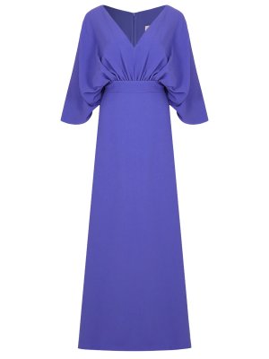 Платье из вискозы ELIE SAAB. Цвет: сиреневый
