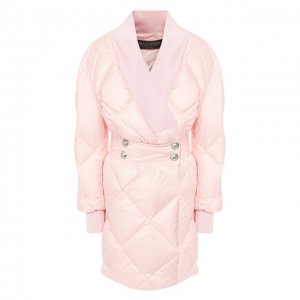 Утепленная куртка Balmain. Цвет: розовый
