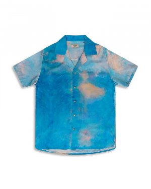 Рубашка Camp с короткими рукавами графическим принтом Monet