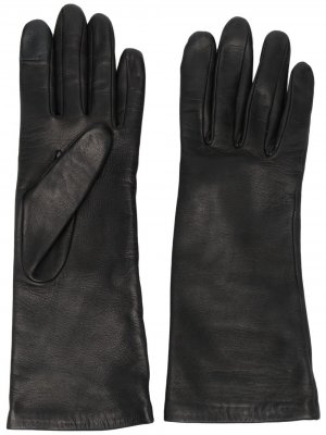Длинные перчатки AMI Paris. Цвет: черный