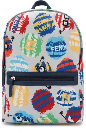 Рюкзак с принтом Fendi Roma. Цвет: разноцветный