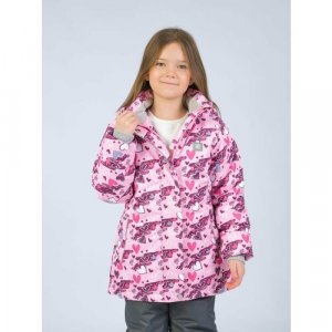 Куртка 6523Сердечки, размер 110, розовый RusLand. Цвет: розовый