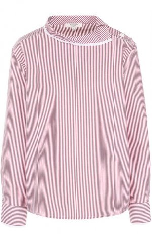 Хлопковая блуза в полоску Atlantique Ascoli. Цвет: красный