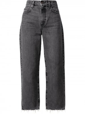 Укороченные джинсы Lou с завышенной талией Nobody Denim. Цвет: серый