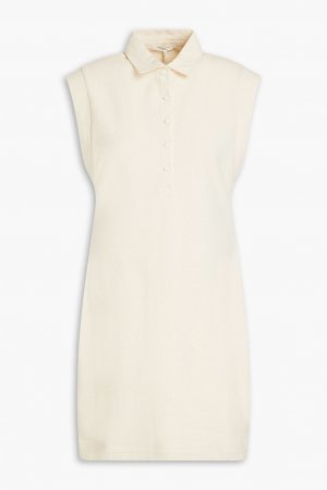 Платье-рубашка McKenna из хлопкового джерси в рубчик RAG & BONE, кремовый bone
