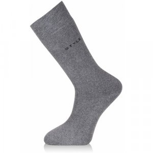 Мужские носки , размер 45, серый SiS. Цвет: серый