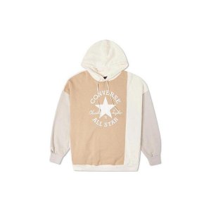 Color-Block Hooded Pullover Sweatshirt Women Tops Off-White 10022963-A02 Converse