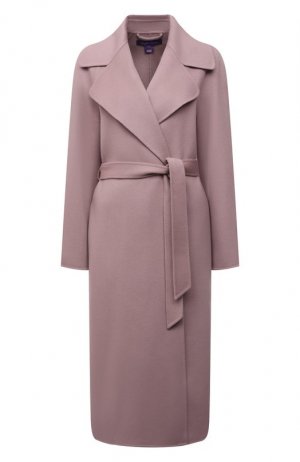 Кашемировое пальто Ralph Lauren. Цвет: розовый