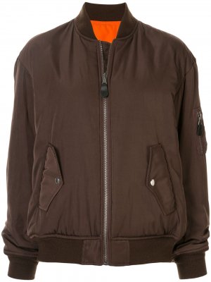 Куртка-бомбер на молнии G.V.G.V.. Цвет: коричневый