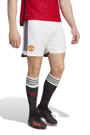 Домашние аутентичные шорты Манчестер Юнайтед 2023–2024 гг adidas, белый Adidas