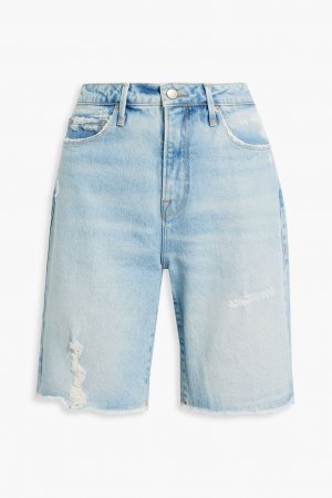 Хорошие джинсовые шорты-бермуды 90-х годов с потертостями GOOD AMERICAN, синий American