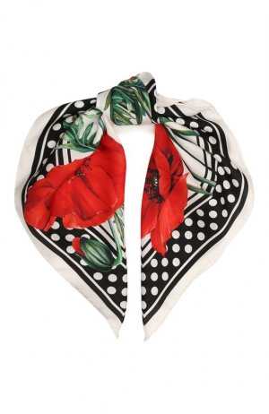 Шелковый платок Dolce & Gabbana. Цвет: разноцветный