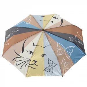 Зонт женский Бабочка бежевый Raindrops