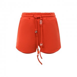 Хлопковые шорты Dondup. Цвет: оранжевый