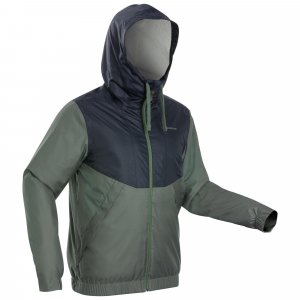 Водонепроницаемая зимняя куртка Decathlon для походов — Sh100 -5°C , зеленый Quechua