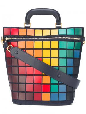 Большая сумка-тоут Pixels Anya Hindmarch. Цвет: синий