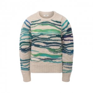 Шерстяной свитер Isabel Marant Etoile. Цвет: разноцветный