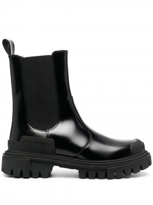 Ботинки на массивной подошве Dolce & Gabbana. Цвет: черный