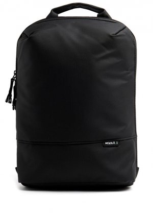 Тонкий черный женский рюкзак minimal daypack Mueslii