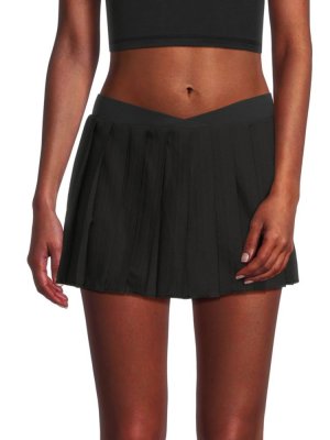 Мини-теннисная юбка со складками Windy , черный Frankies Bikinis
