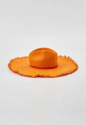 Шляпа Patrizia Pepe. Цвет: оранжевый