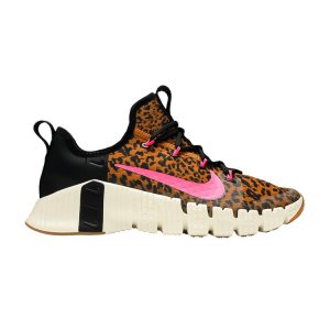 Женские кроссовки Free Metcon 3 с леопардовым принтом Коричневый Черный Чатни CJ6314-096 Nike
