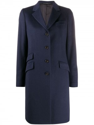 Пальто на пуговицах с длинными рукавами Paul Smith. Цвет: синий