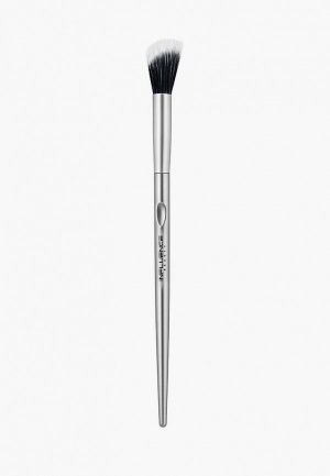 Кисть для лица Influence Beauty Скошенная кисть-дуофибра DA–15R. Цвет: серебряный