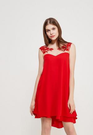 Платье Seam. Цвет: красный